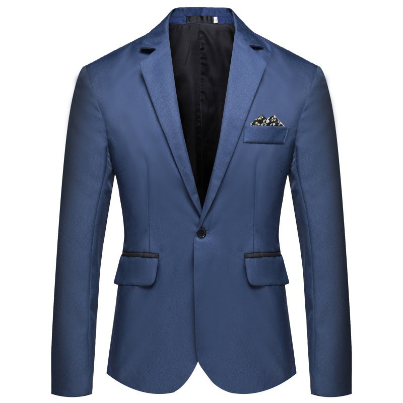 Men's Blazer Elegant with Matte Satin Surface and Chic and Stylish Button Details