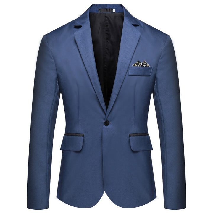 Men's Blazer Elegant with Matte Satin Surface and Chic and Stylish Button Details