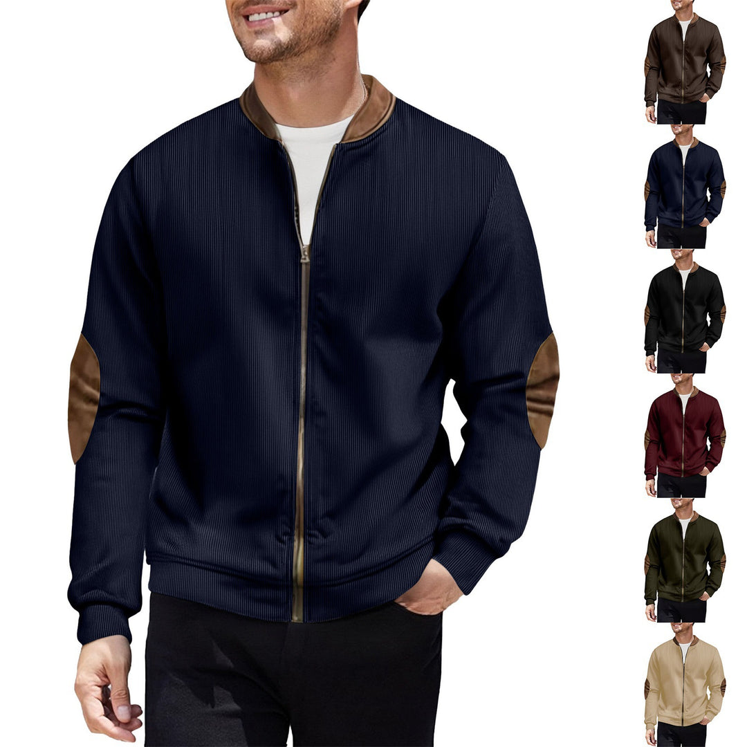 Sporty bomber jacket for men with modern leather accents Lune London