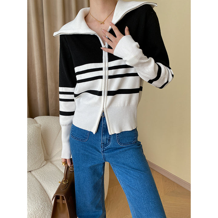 Women's stylish zip-up cardigan Chic & Stil