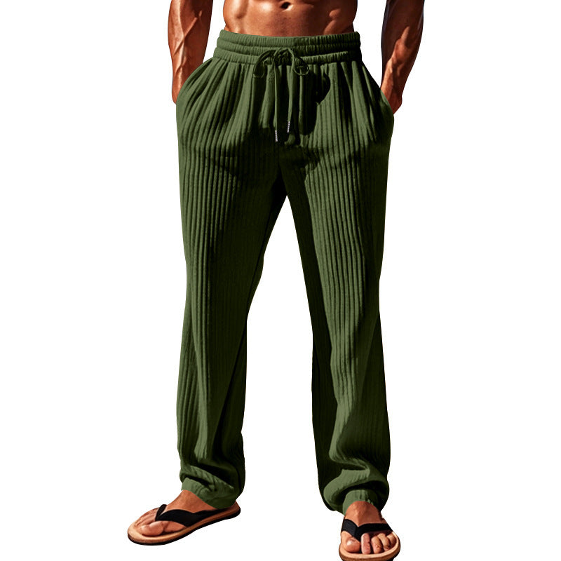 Leisure pants for men with an elegant ribbed pattern Lune London