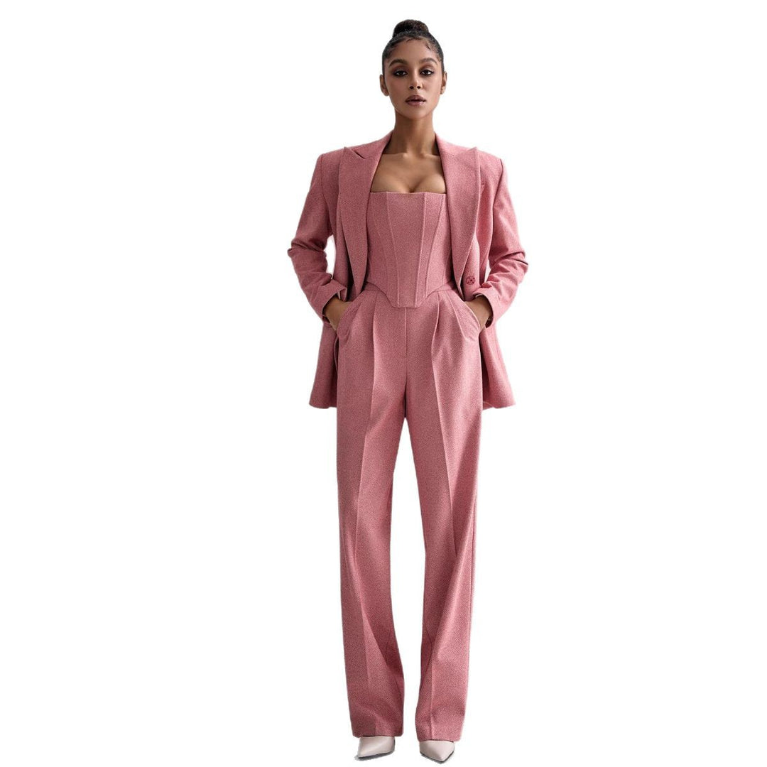 Women's jacket with waist belt and elegant lapel Lune London