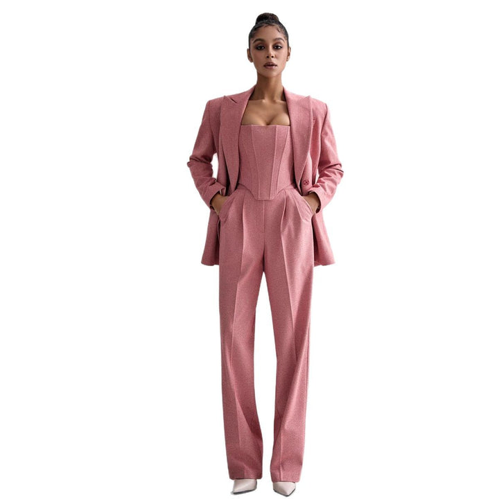 Women's jacket with waist belt and elegant lapel Lune London