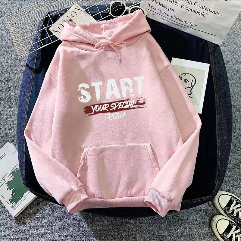 Women's hoodie with motivational lettering Chic & Stil 1772612852