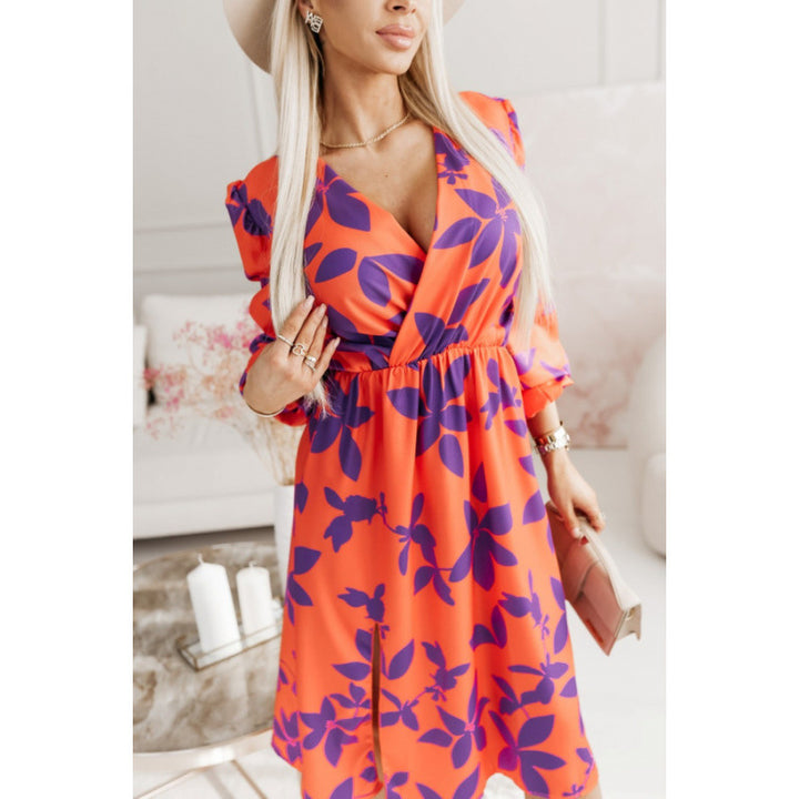 Elegant floral wrap dress for women Lune London