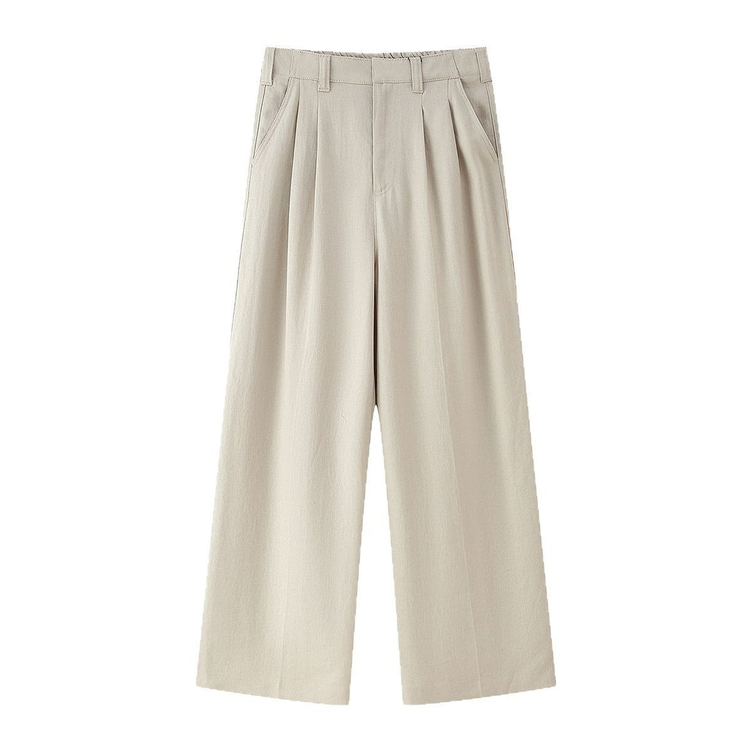 Elegant wide trousers for women with pleats and high waist Lune London