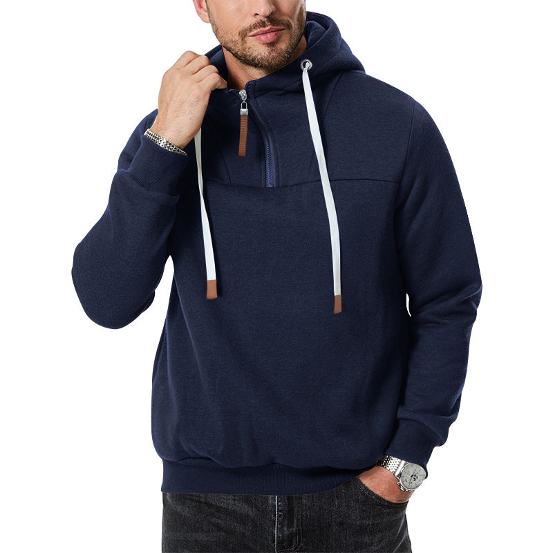 Men's Hoodie Sport with Innovative Zipper Design Lune London