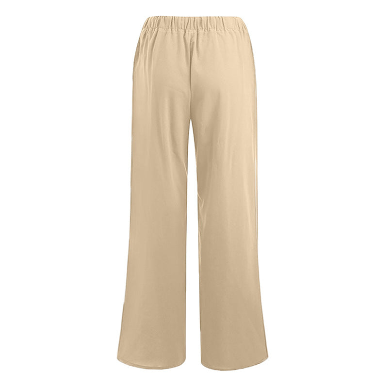 Ladies Comfortable Loose Linen Pants Chic & Stil