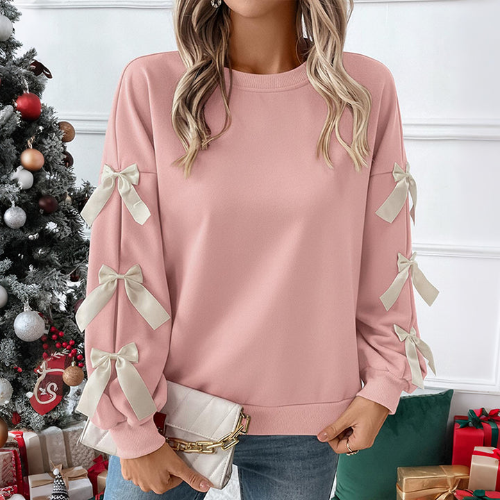 Pull surdimensionné pour femme avec détails de nœud ludiques Chic & Stil