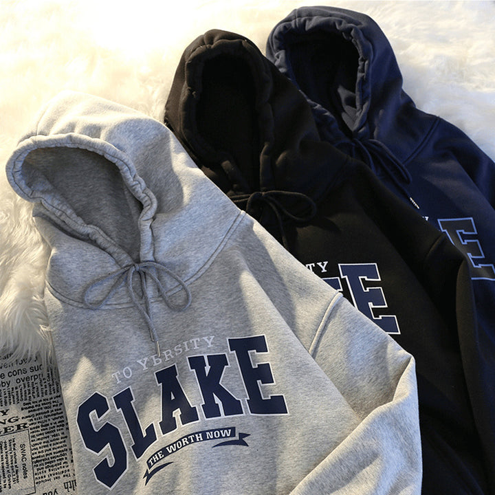 Women's hoodie with casual print and hood Lune London