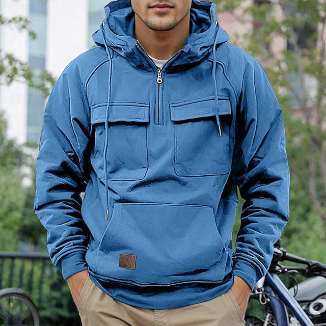 Trendy hooded jacket for men with practical pockets Lune London