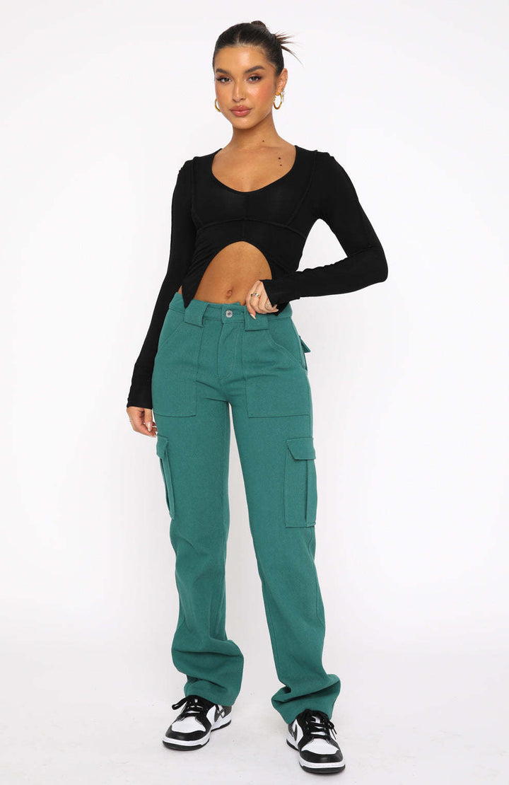 Fitted top for women with cut-out details and adjustable straps Lune London