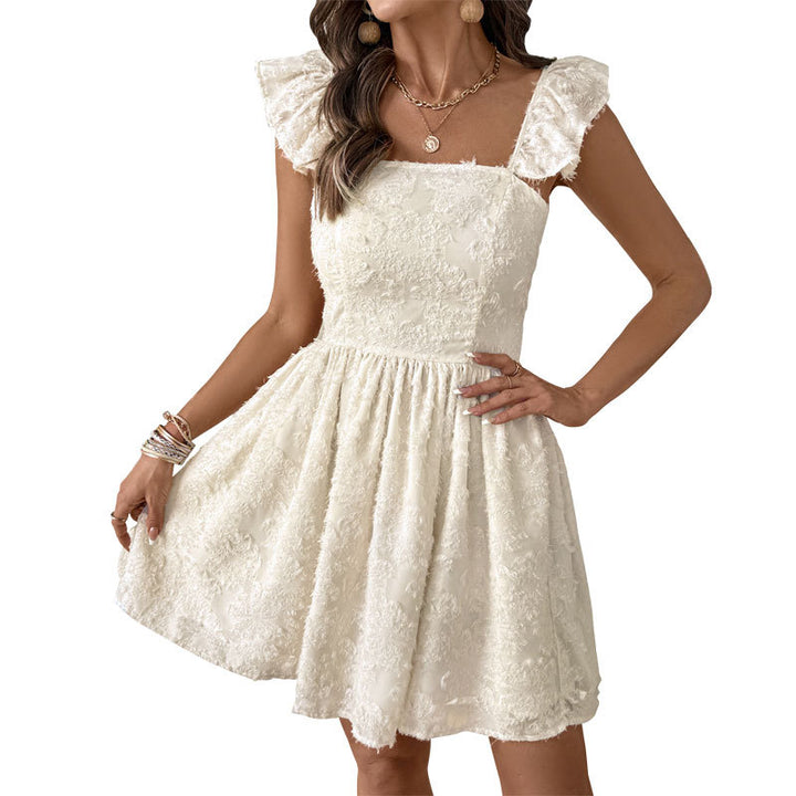 Chic Embroidered Mini A-line Dresses for Women