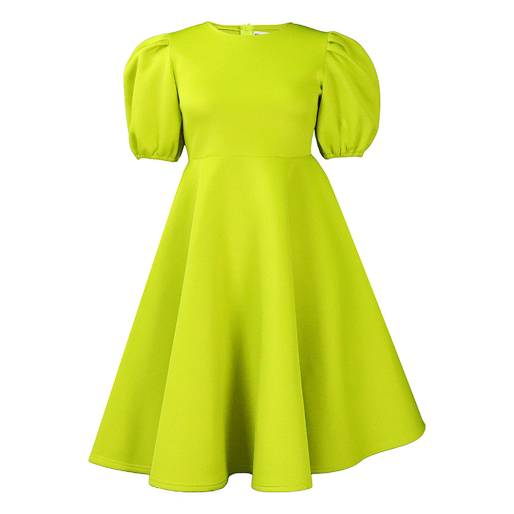 Skater dress for women with voluminous sleeves and a flared skirt Lune London