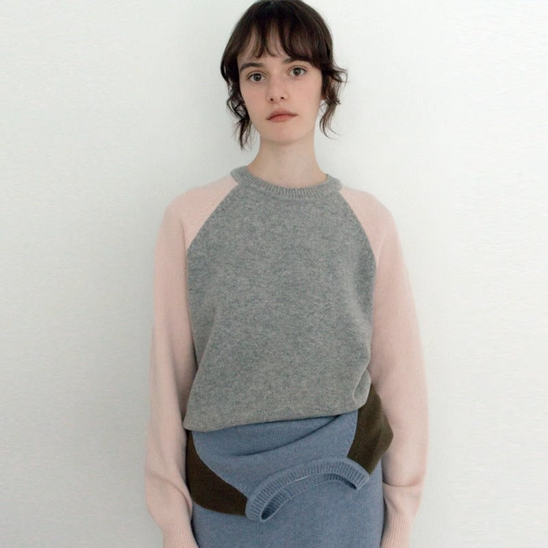 Pull tricoté sportif pour femmes avec manches raglan Chic & Stil