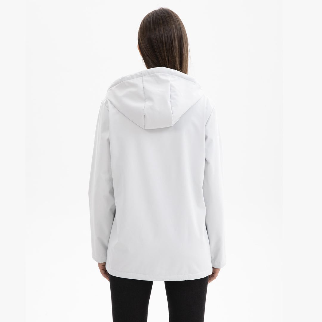 Women's functional water-repellent transition jacket with hood Lune London