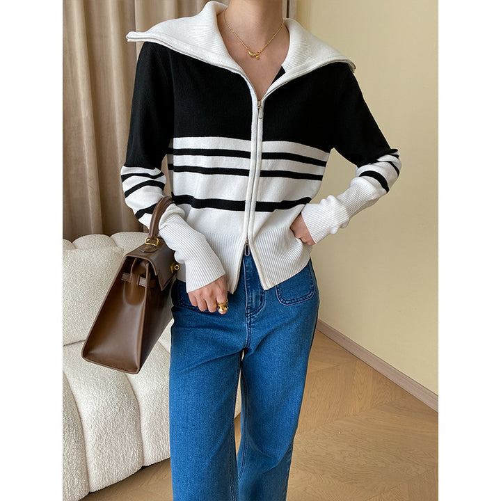 Women's stylish zip-up cardigan Chic & Stil