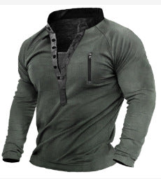 Long sleeve shirt for men with elegant button closure and practical chest pocket Lune London