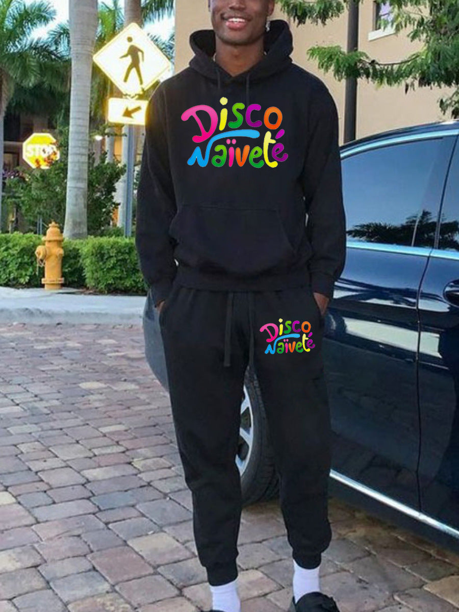 Women's hoodie and jogger set with bright inscription Lune London