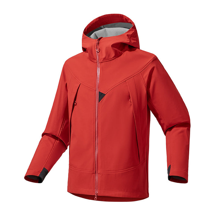 Functional jacket for women with waterproof properties and adjustable hood Lune London