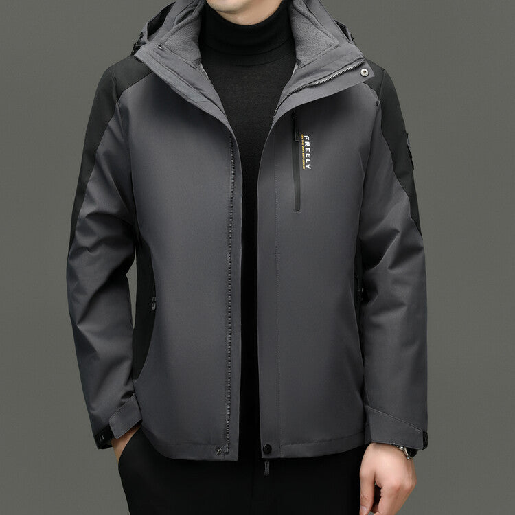 Functional jacket for men with innovative water-repellent properties Lune London