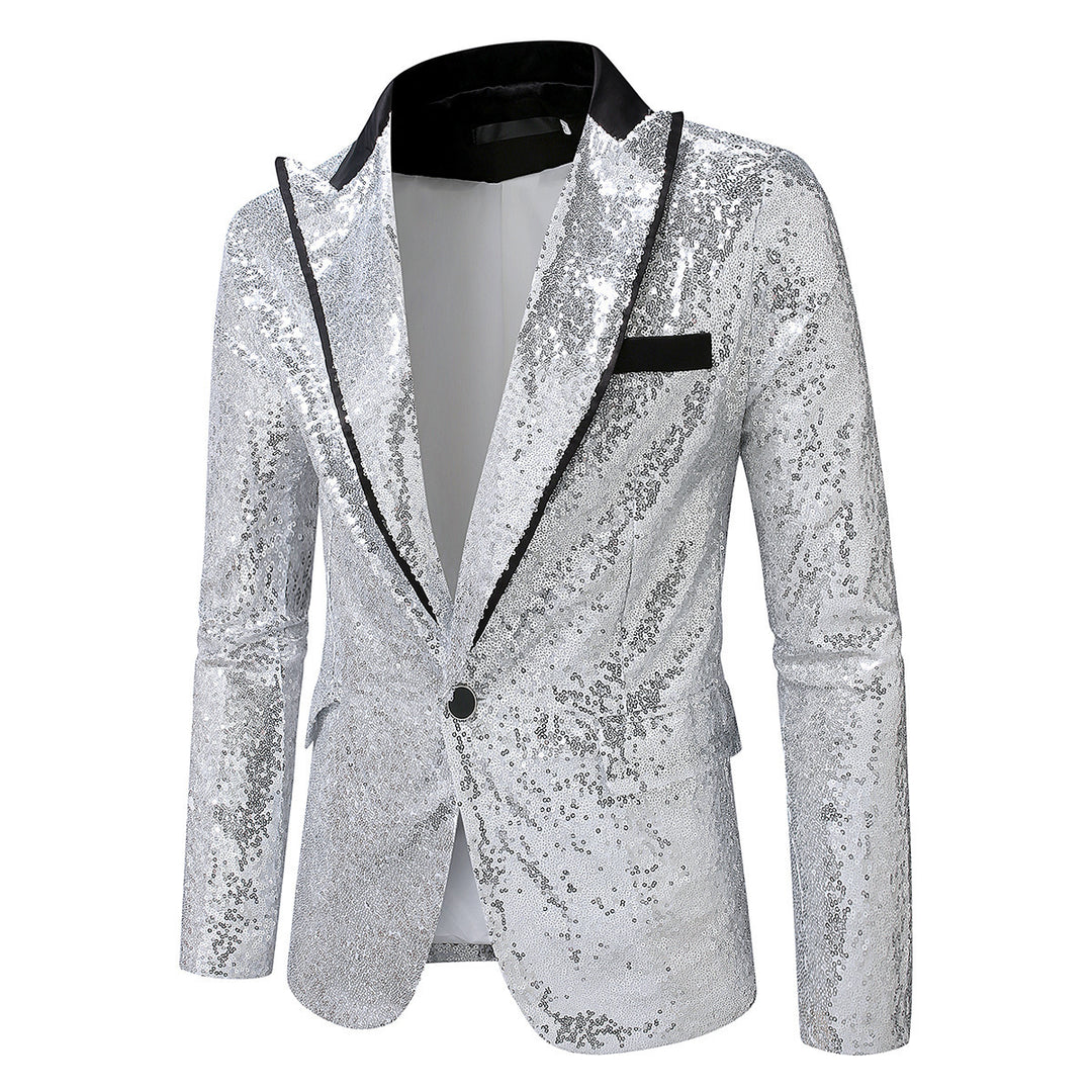 Shiny tuxedo jacket for men in high-quality satin Lune London