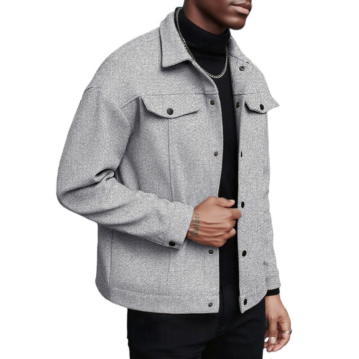 Casual transition jacket for men with practical pockets and modern collar Lune London