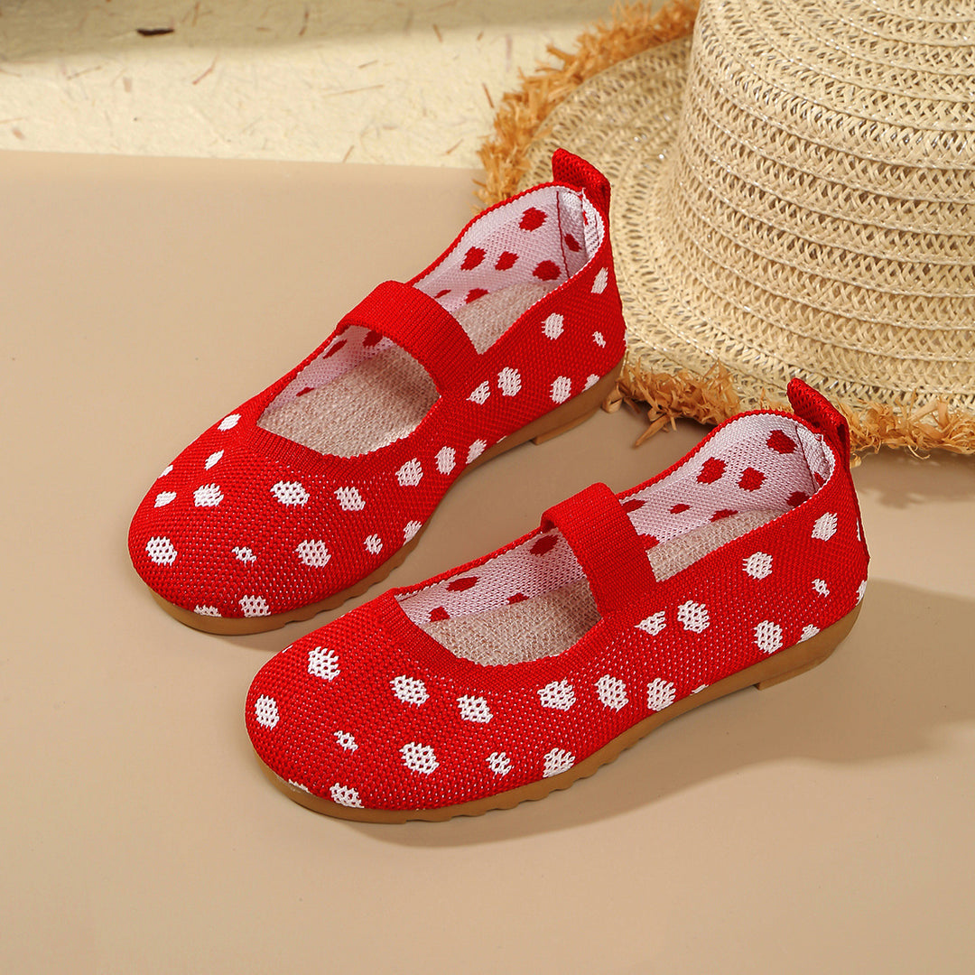 Women Light Dots Lune London Mary Jane Ballerina Flats