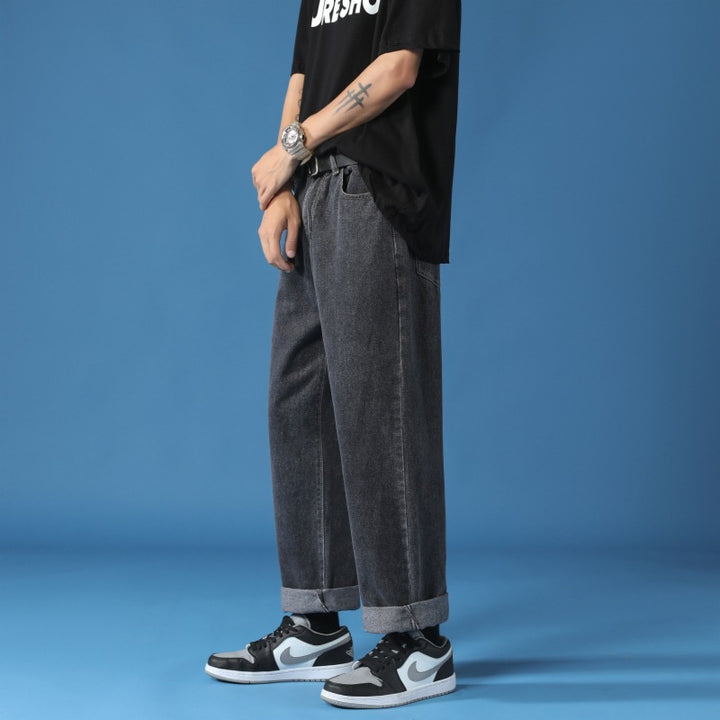 Jeans Lune London taille haute pour hommes coupe relaxed-fit