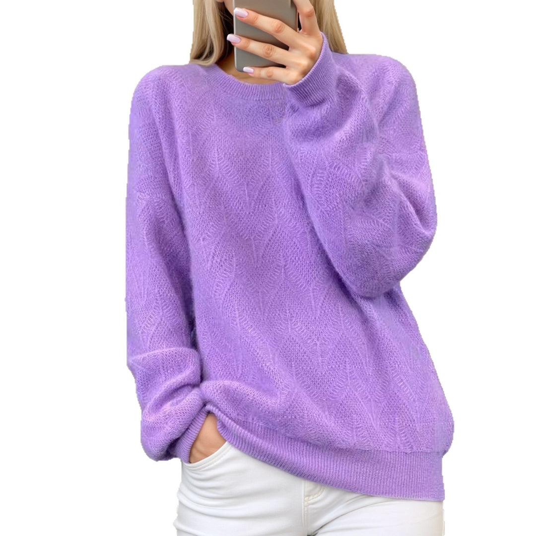 Women's soft knit sweater with elegant pattern Lune London