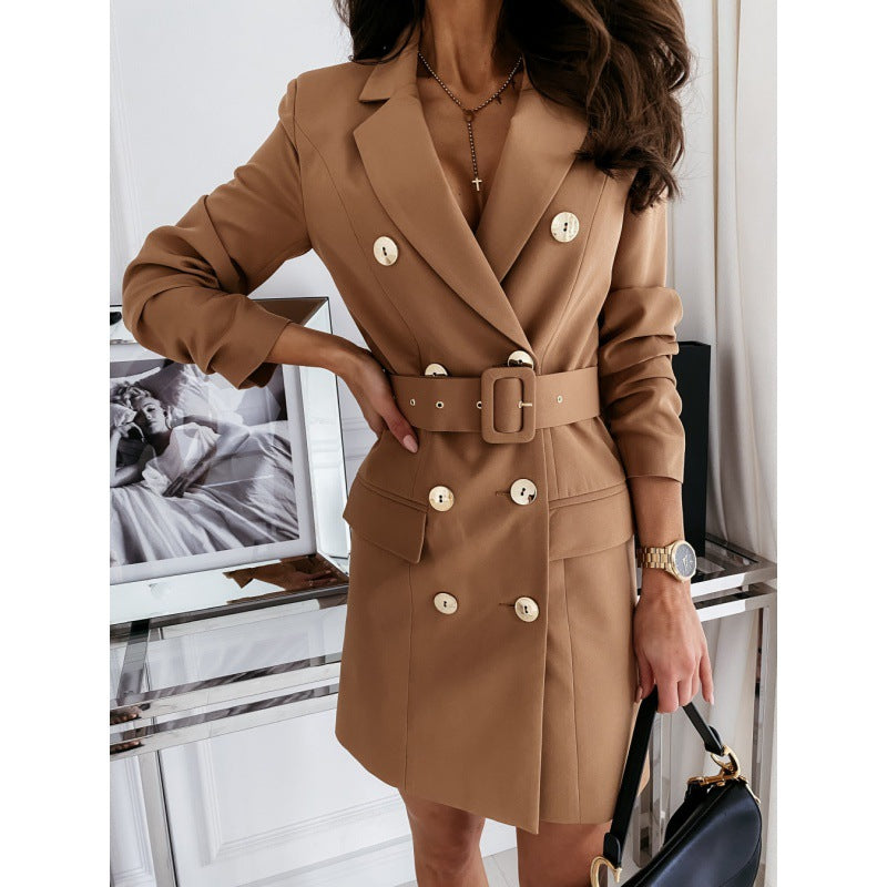 Blazer dress for women with elegant double button and fitted design Lune London