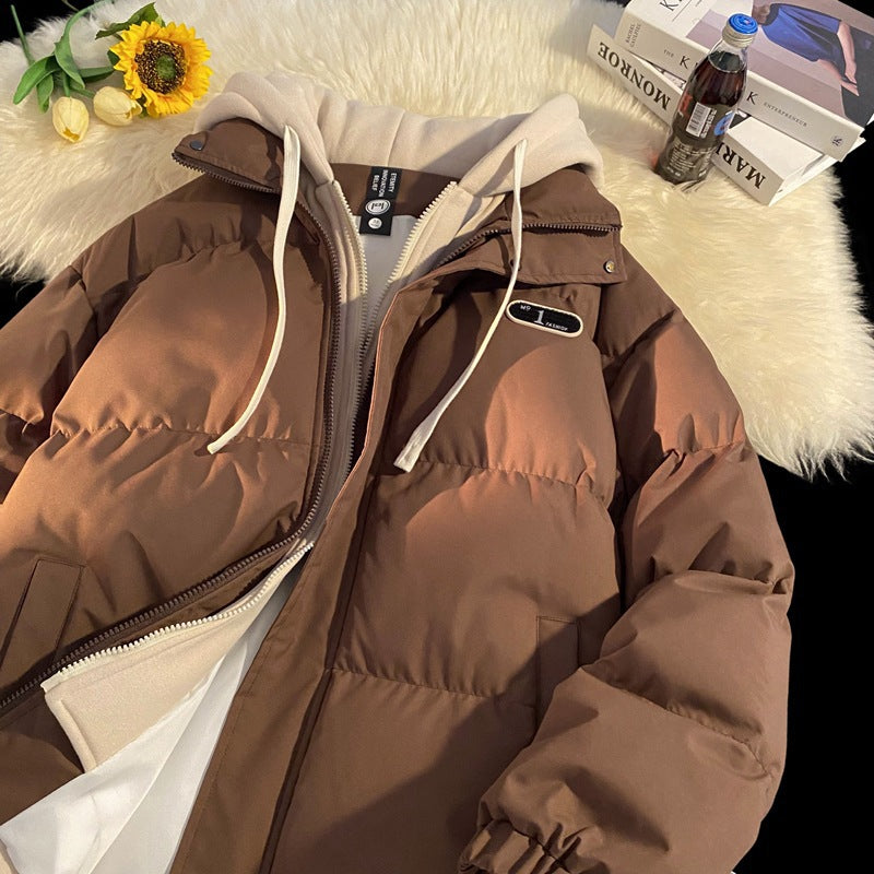 Ladies stylish quilted jacket with integrated hoodie Lune London
