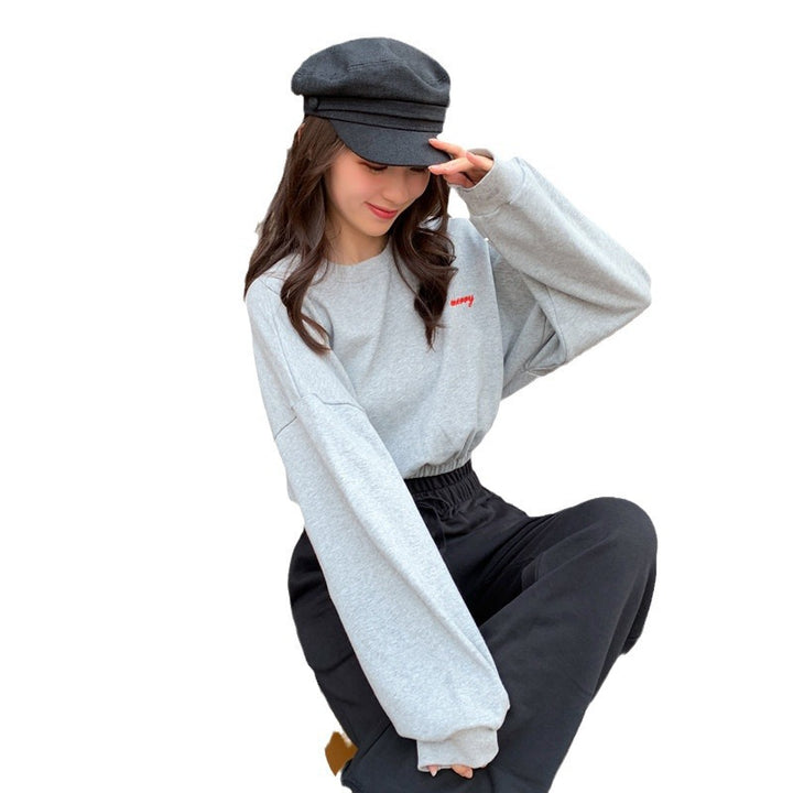 Pull court décontracté pour femmes avec col montant Chic & Stil