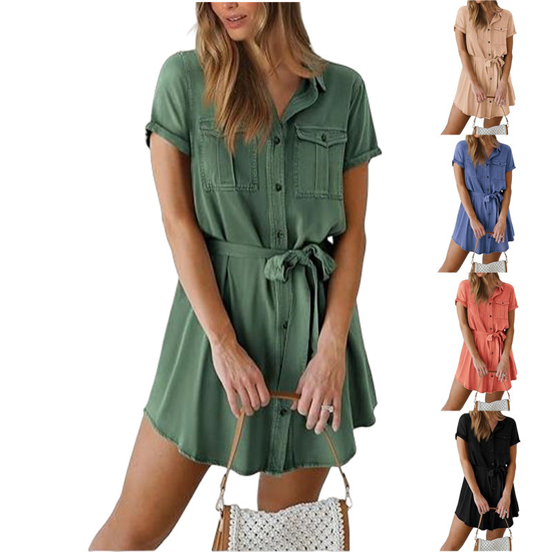 Women's blouse shirt with short sleeves chic and style