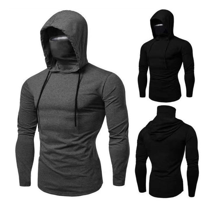 Men's hoodie with built-in face protection and trendy design Lune London