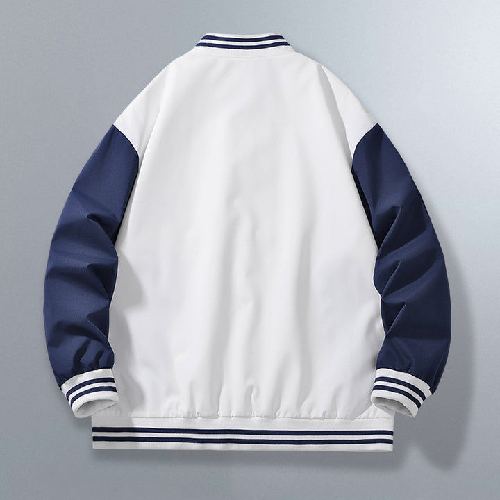 Casual bomber jacket for women with modern contrasting sleeves and functional pockets Lune London