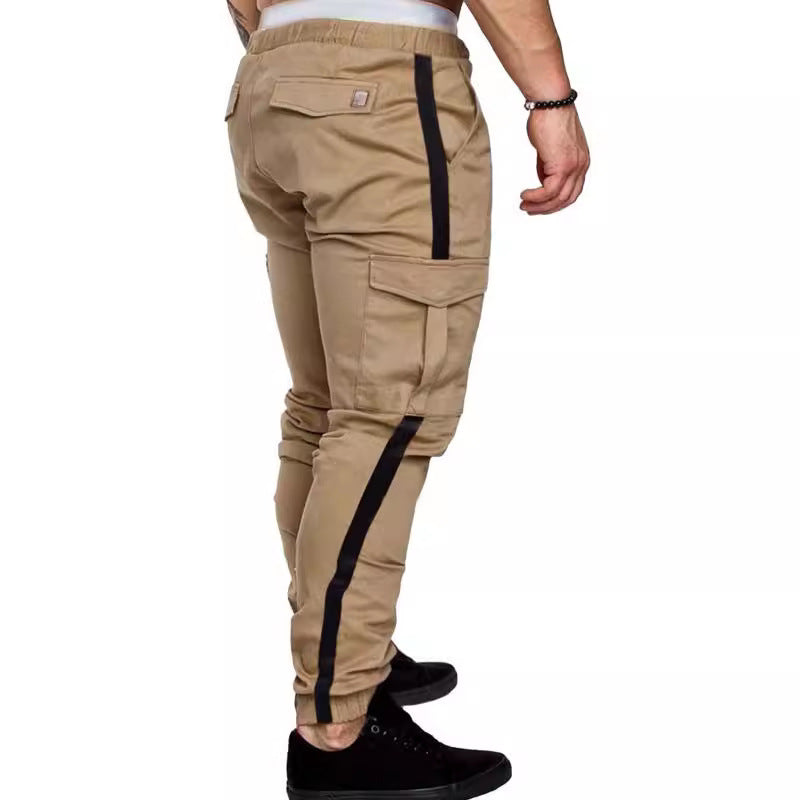 Men's cargo pants with elastic waist and versatile side pockets Lune London