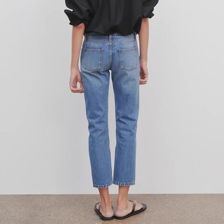 Jeans taille haute pour femmes dans une coupe décontractée Chic & Stil