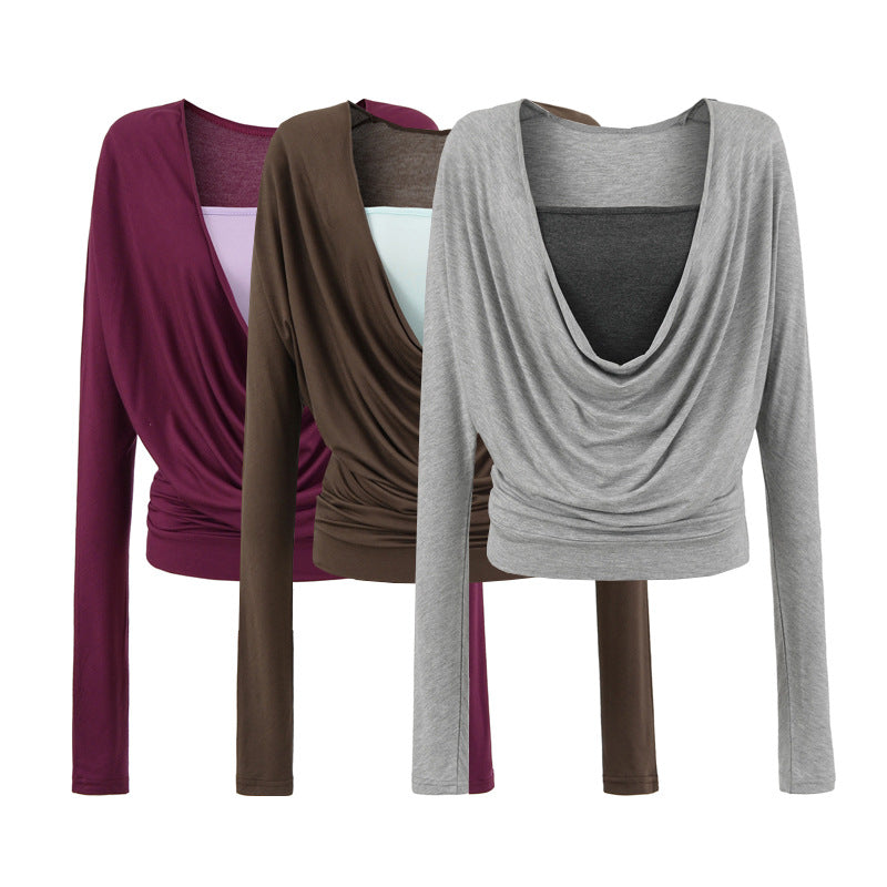 Casual long sleeve shirt for women with a refined draped design Lune London
