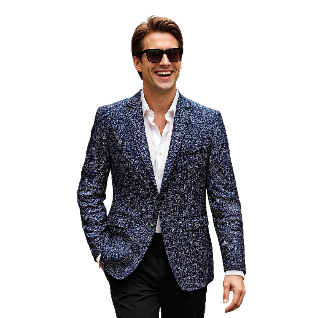 Modern structured jacket for men in fine fabric Lune London