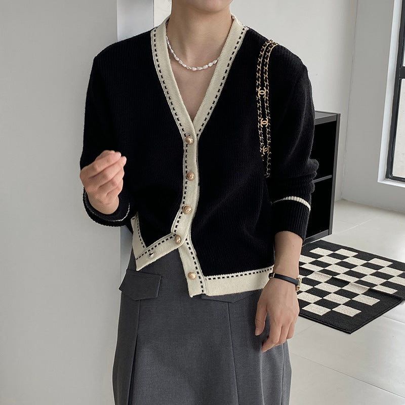 Cardigan de mode pour femmes avec détails contrastés Chic & Stil