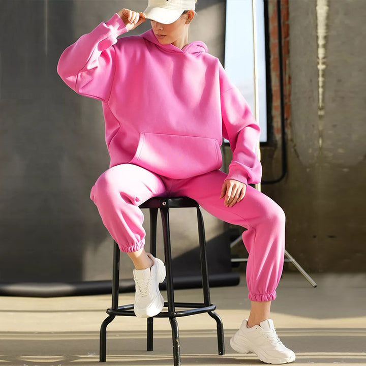 Women comfortable hoodie and jogger pants set Lune London