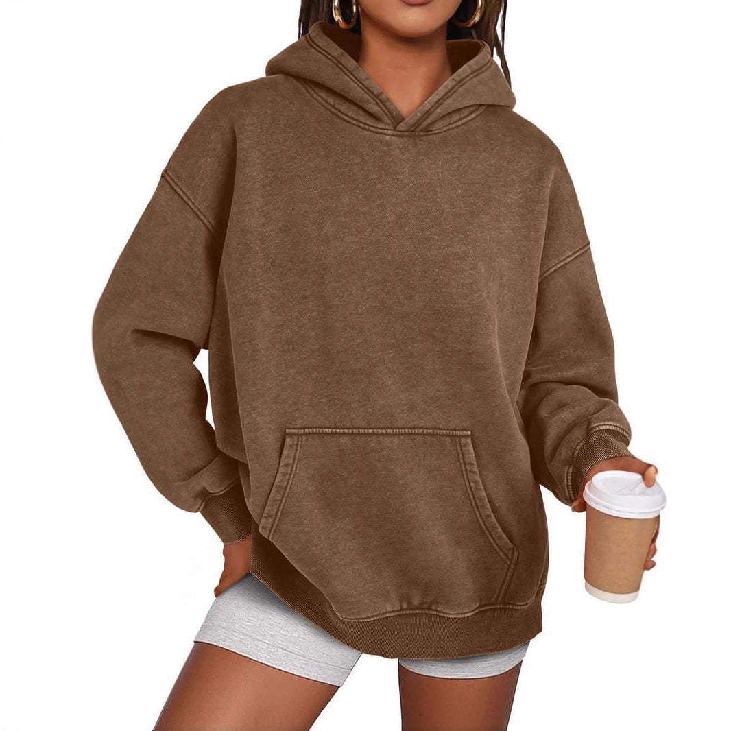 Lune London Cozy Oversized Sweater for Women with a Practical Kangaroo Pocket