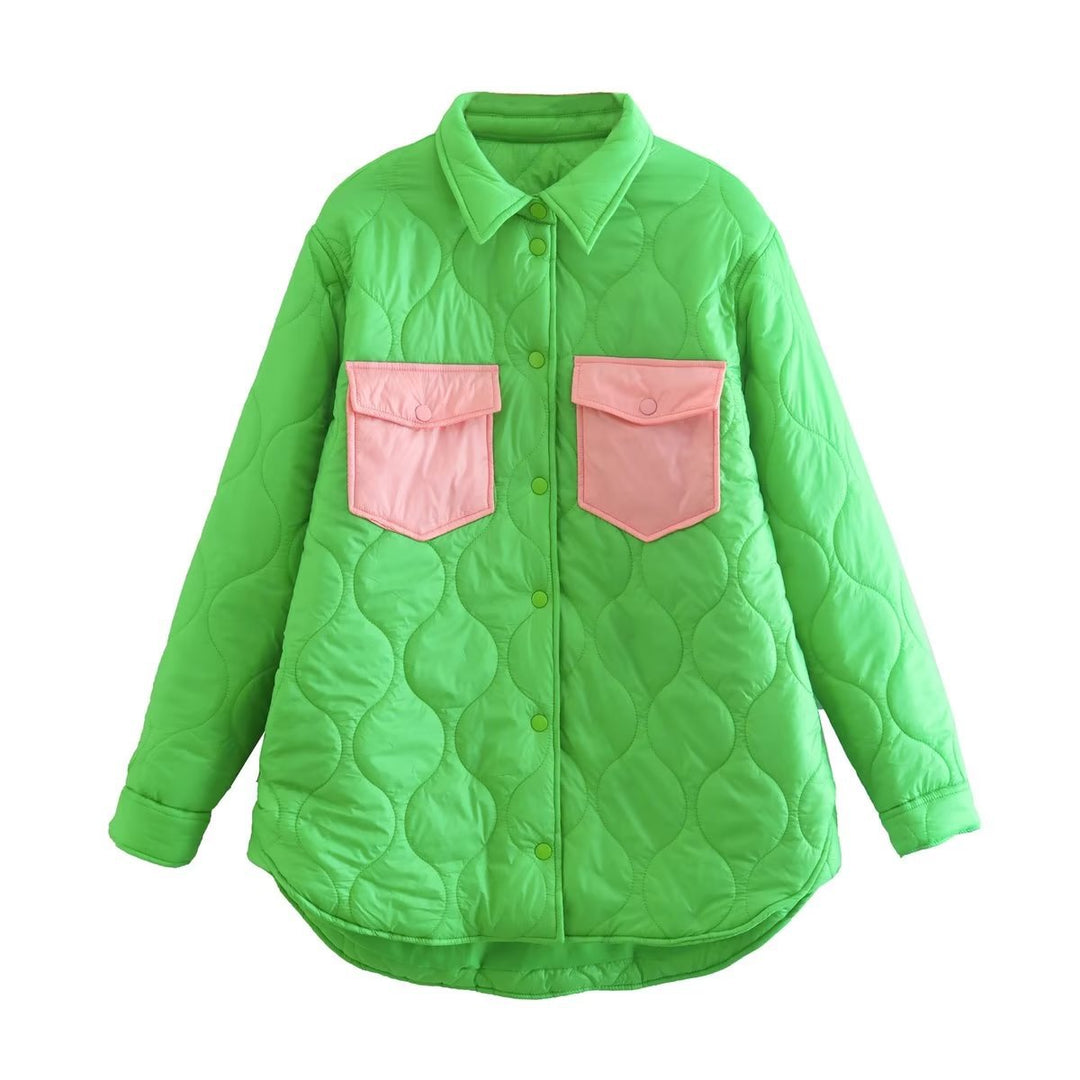 Quilted transition jacket for women with noteworthy pockets and a trendy fit Lune London