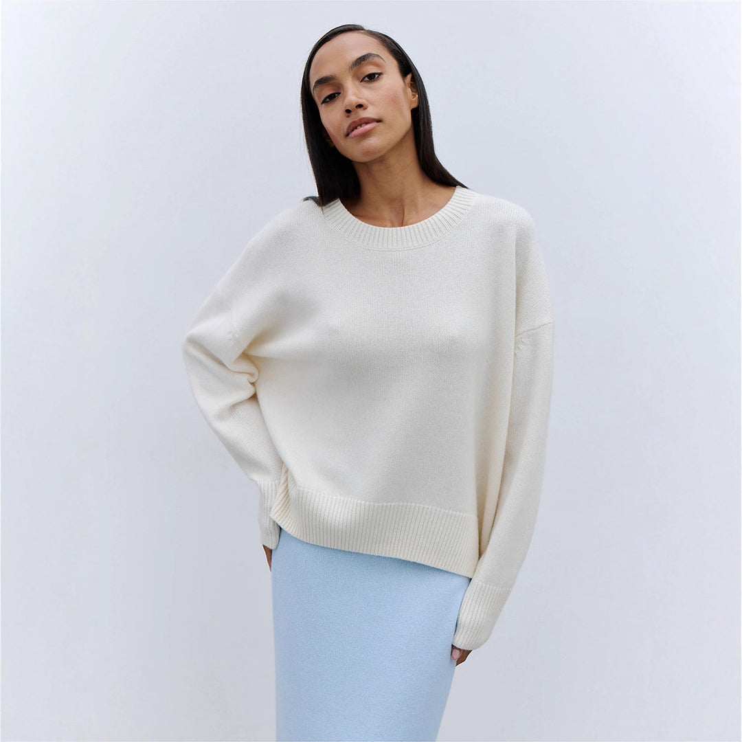 Pull en tricot confortable pour femmes avec une silhouette décontractée Chic & Stil