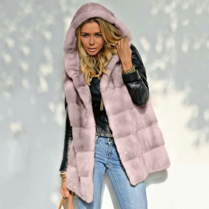 Women's Fleece Vest with Hood Lune London