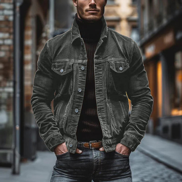 Corduroy jacket for men with a stylish cut and functional pockets Lune London