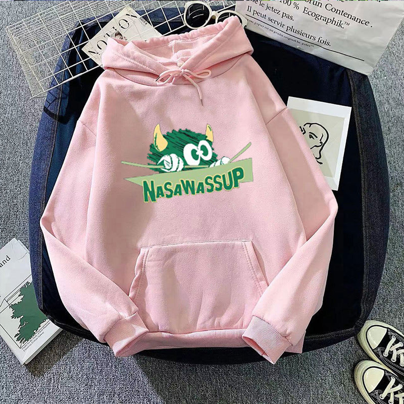 Women's hoodie with playful motif Chic & Stil