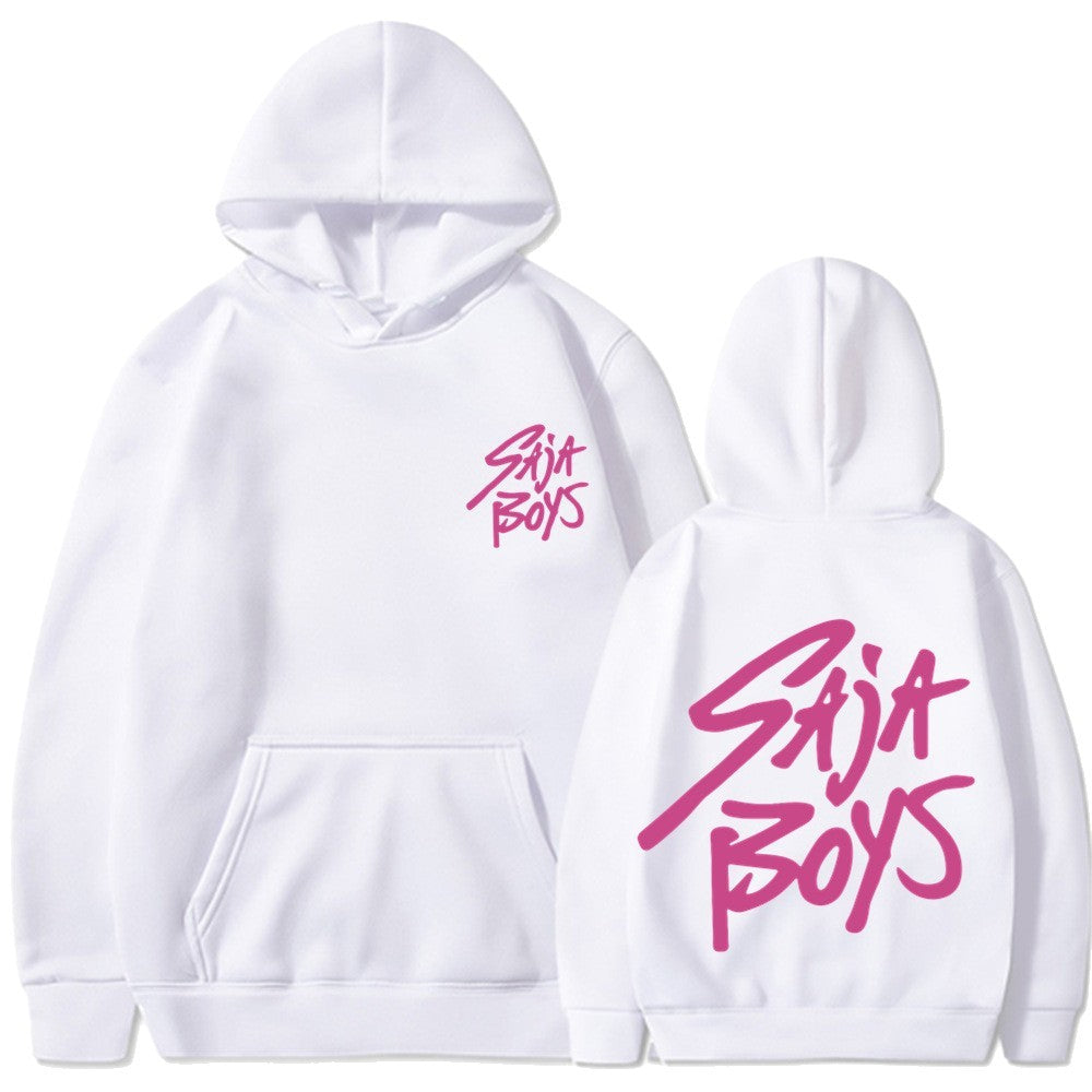 Women's hoodie with distinctive lettering and kangaroo pocket Chic & Stil