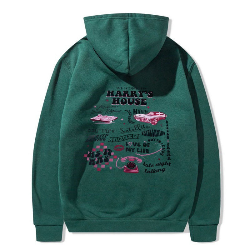 Women's Hooded Sweatshirt with Unique Graphic Design Lune London